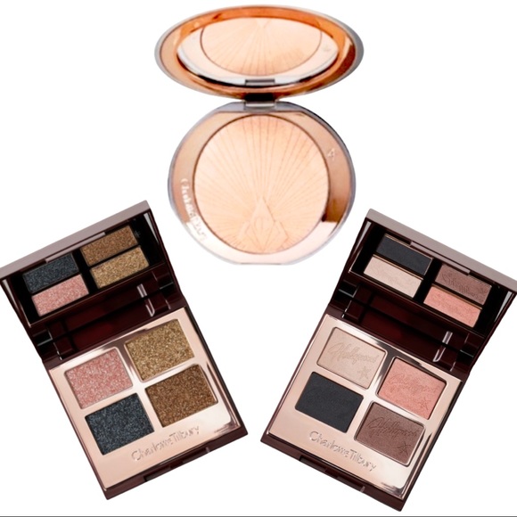 NEW Charlotte Tilbury Luxury Eyeshadow & Highlighter 3-Pack